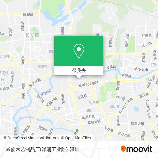 威俊木艺制品厂(洋涌工业路)地图