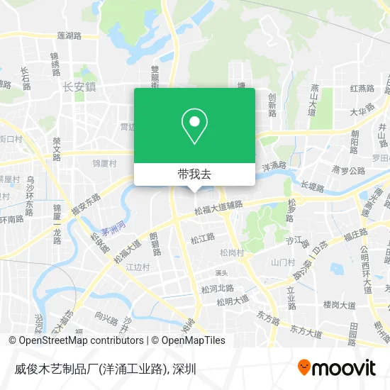 威俊木艺制品厂(洋涌工业路)地图