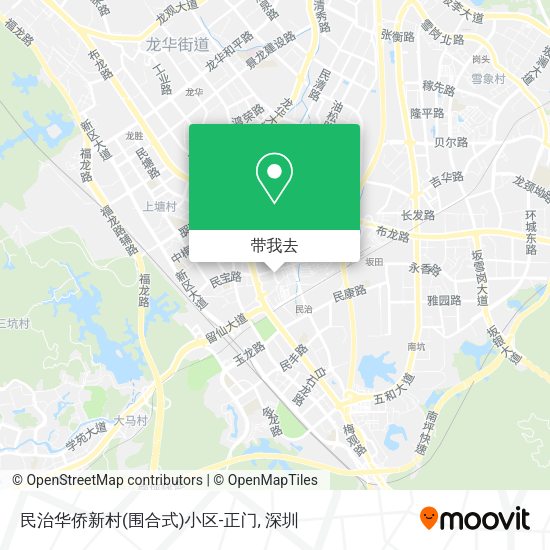 民治华侨新村(围合式)小区-正门地图