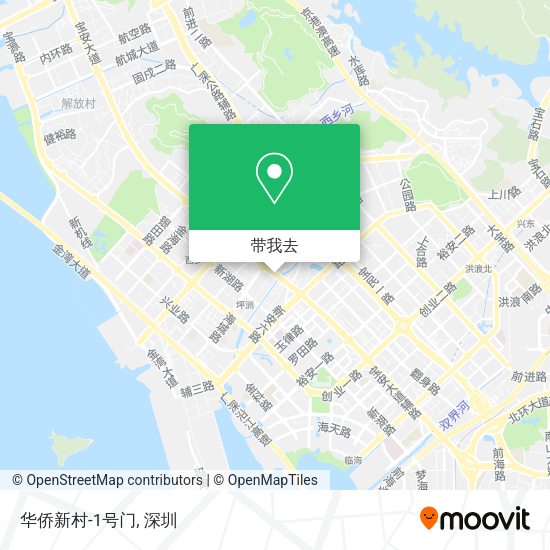 华侨新村-1号门地图