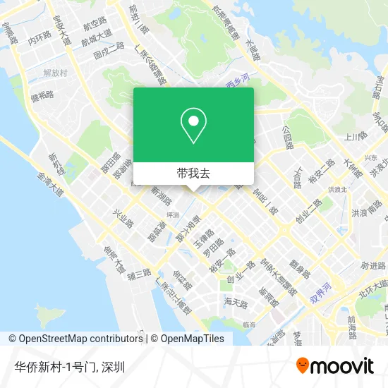 华侨新村-1号门地图