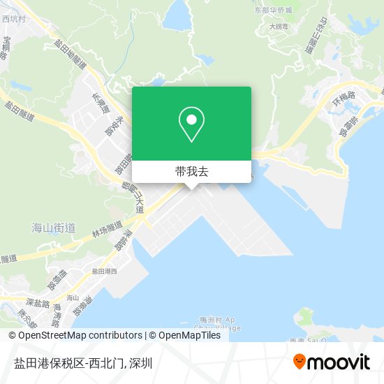 盐田港保税区-西北门地图
