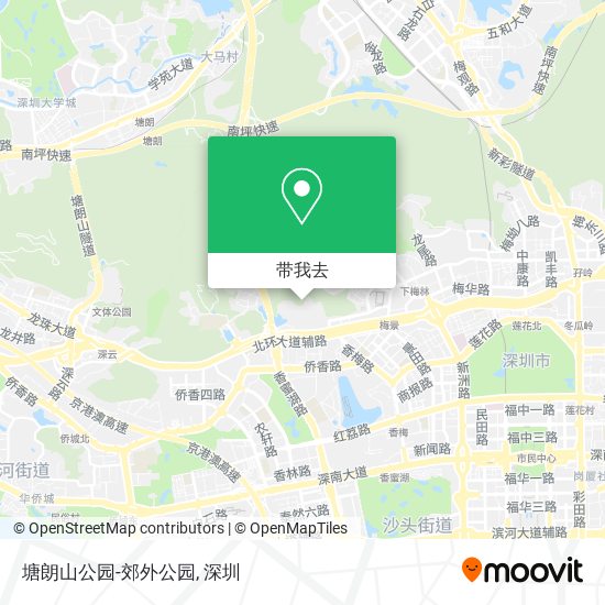 塘朗山公园-郊外公园地图
