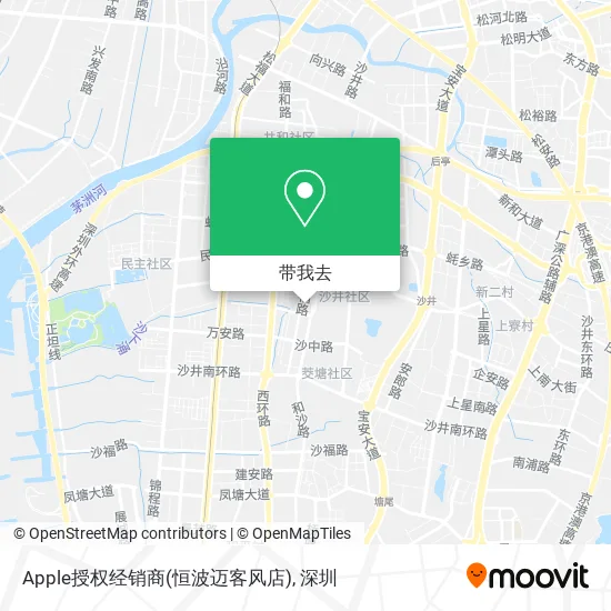 Apple授权经销商(恒波迈客风店)地图