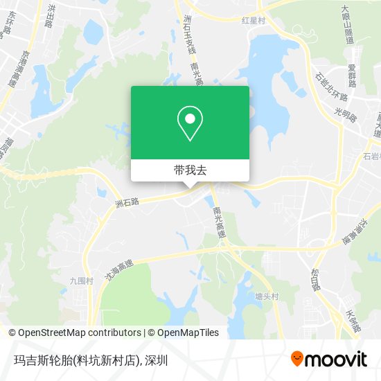 玛吉斯轮胎(料坑新村店)地图