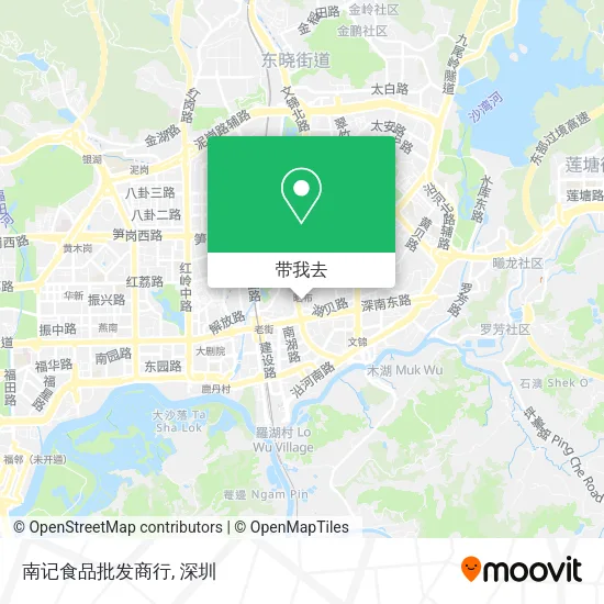 南记食品批发商行地图