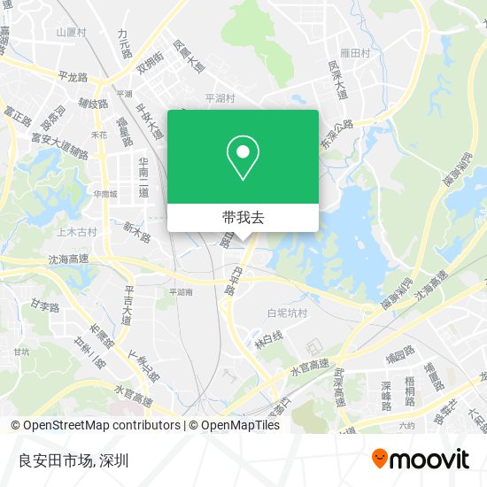 良安田市场地图