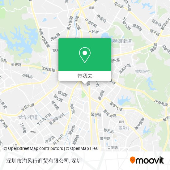 深圳市淘风行商贸有限公司地图