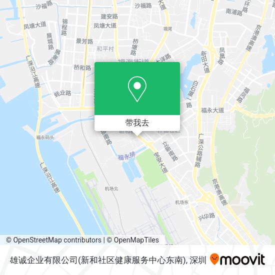 雄诚企业有限公司(新和社区健康服务中心东南)地图
