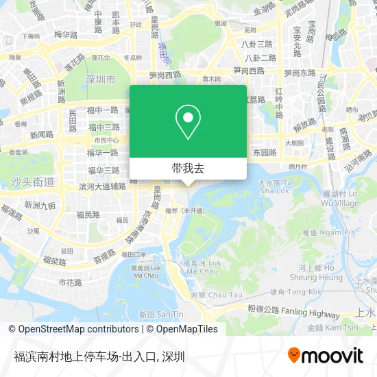福滨南村地上停车场-出入口地图