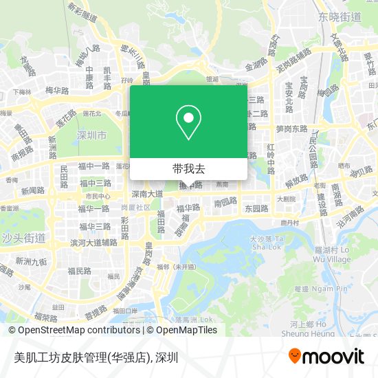 美肌工坊皮肤管理(华强店)地图