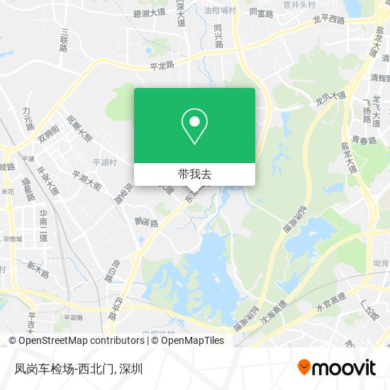 凤岗车检场-西北门地图