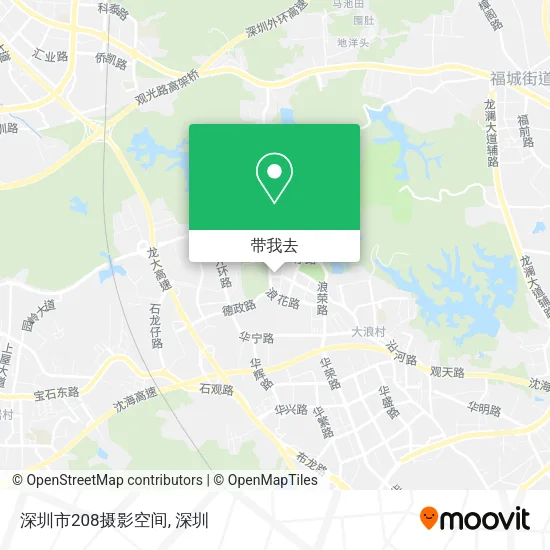 深圳市208摄影空间地图