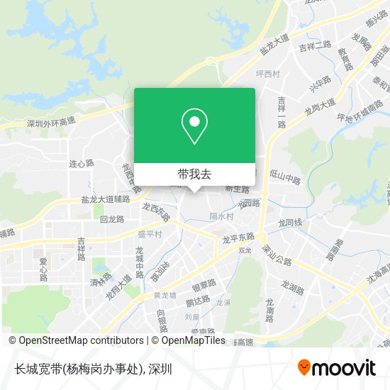 长城宽带(杨梅岗办事处)地图