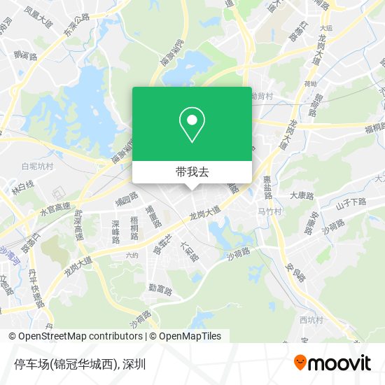 停车场(锦冠华城西)地图