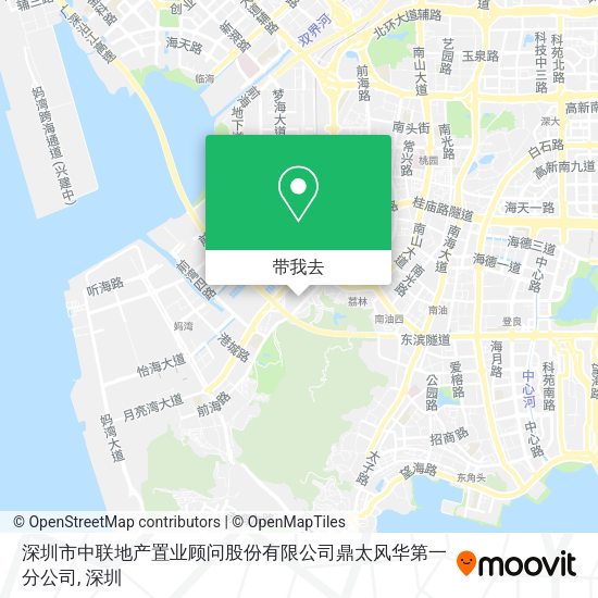 深圳市中联地产置业顾问股份有限公司鼎太风华第一分公司地图