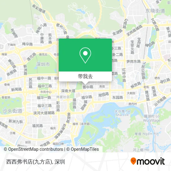 西西弗书店(九方店)地图