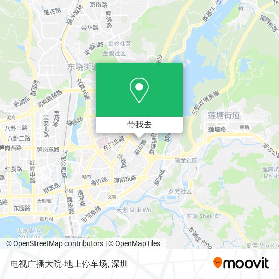 电视广播大院-地上停车场地图