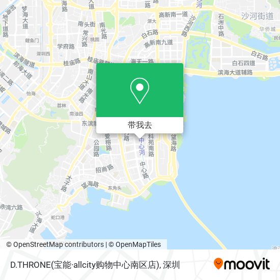 D.THRONE(宝能·allcity购物中心南区店)地图