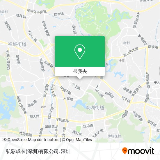 弘彩成衣(深圳)有限公司地图