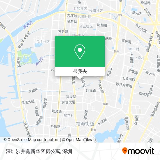 深圳沙井鑫新华客房公寓地图