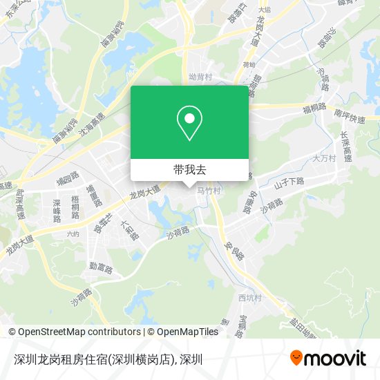 深圳龙岗租房住宿(深圳横岗店)地图
