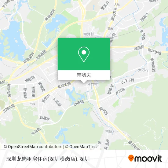 深圳龙岗租房住宿(深圳横岗店)地图