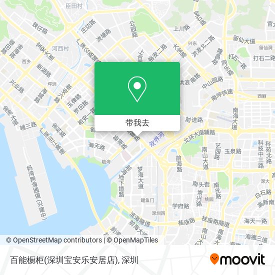百能橱柜(深圳宝安乐安居店)地图