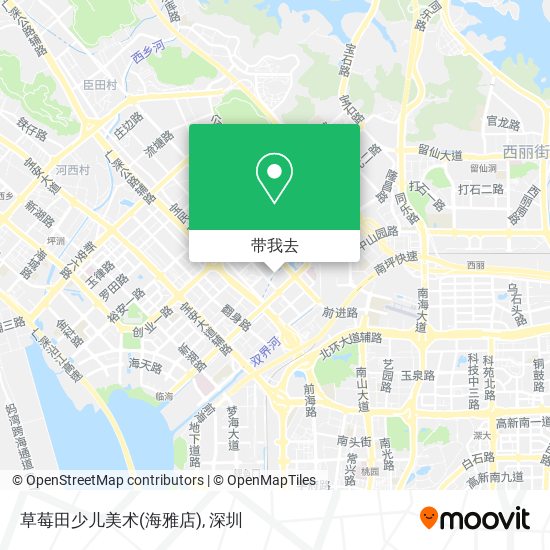 草莓田少儿美术(海雅店)地图