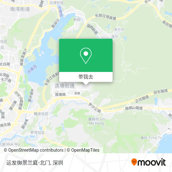 运发御景兰庭-北门地图