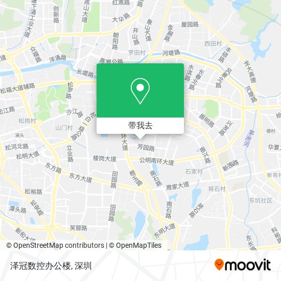 泽冠数控办公楼地图