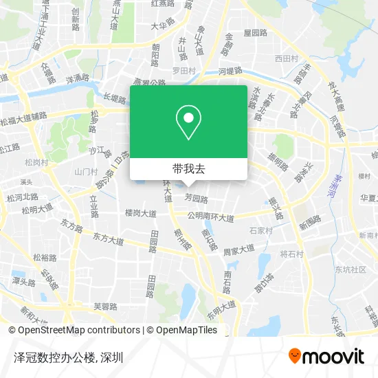 泽冠数控办公楼地图