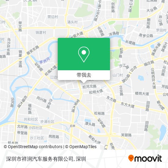 深圳市祥润汽车服务有限公司地图