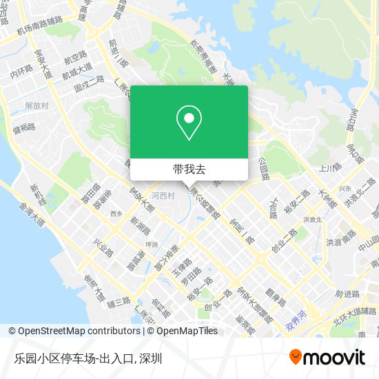 乐园小区停车场-出入口地图