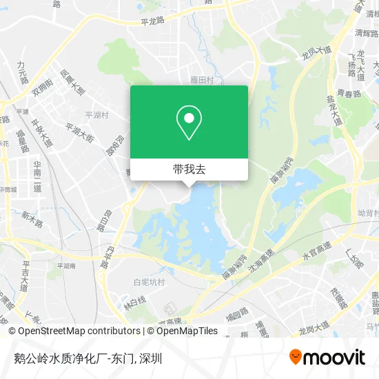 鹅公岭水质净化厂-东门地图