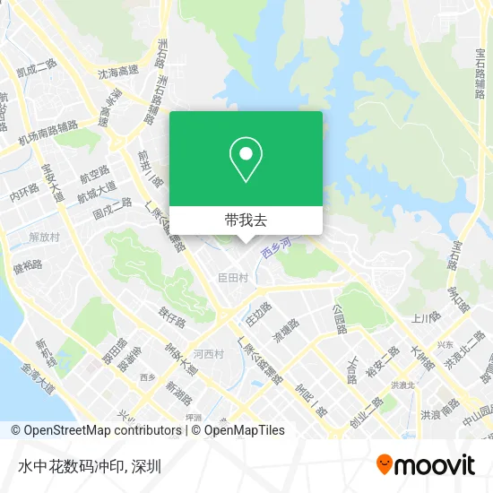 水中花数码冲印地图