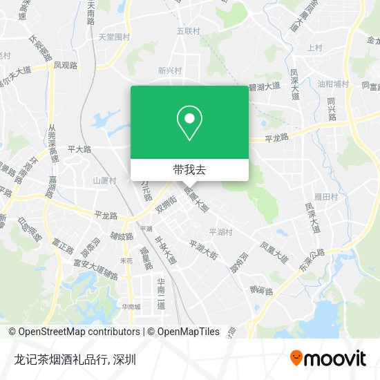 龙记茶烟酒礼品行地图