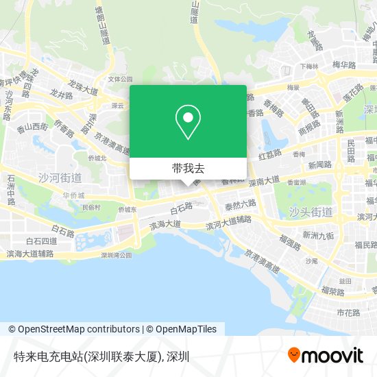 特来电充电站(深圳联泰大厦)地图