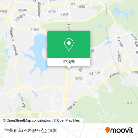 神州租车(石岩服务点)地图