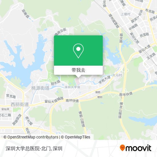 深圳大学总医院-北门地图