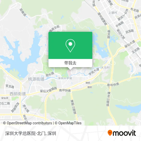深圳大学总医院-北门地图