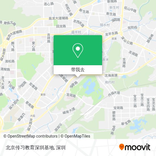 北京传习教育深圳基地地图