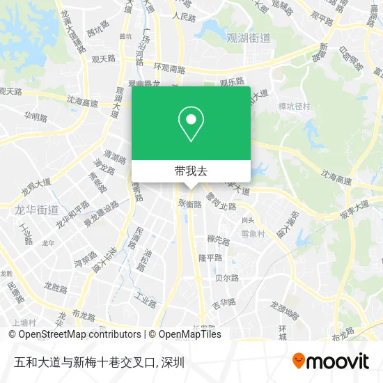 五和大道与新梅十巷交叉口地图