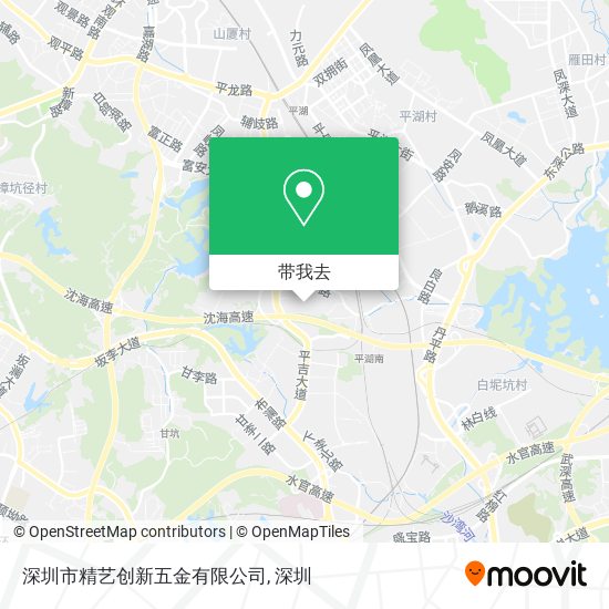 深圳市精艺创新五金有限公司地图