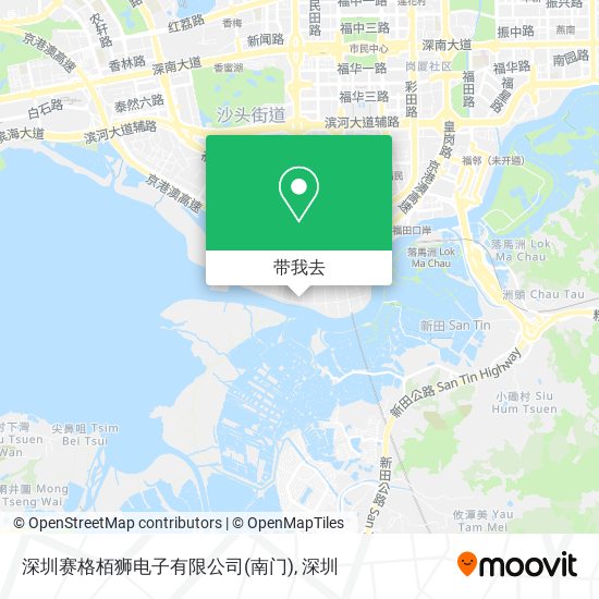 深圳赛格栢狮电子有限公司(南门)地图