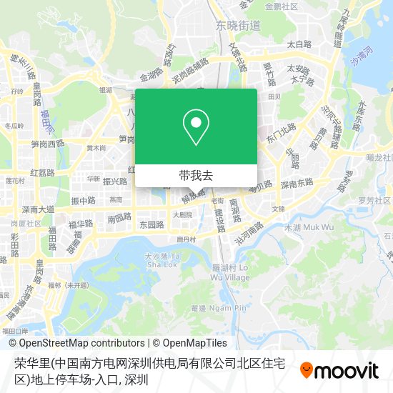 荣华里(中国南方电网深圳供电局有限公司北区住宅区)地上停车场-入口地图