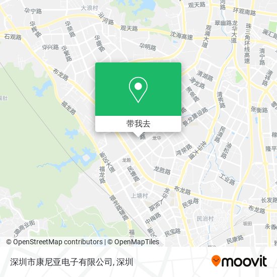 深圳市康尼亚电子有限公司地图