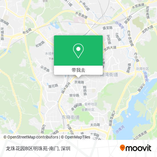 龙珠花园B区明珠苑-南门地图