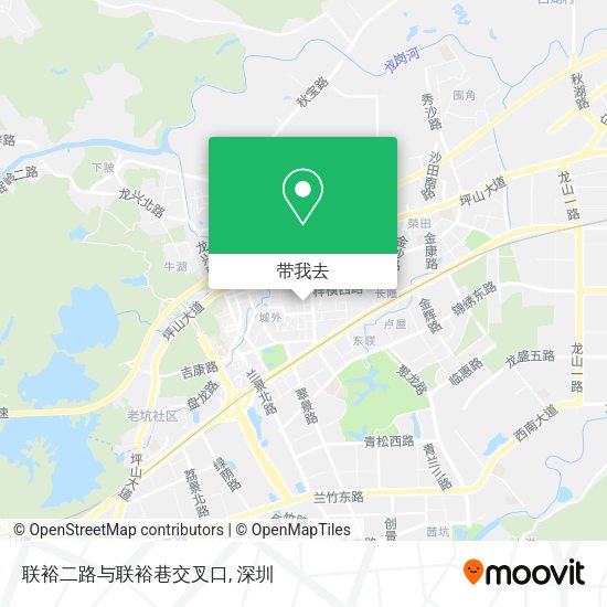 联裕二路与联裕巷交叉口地图