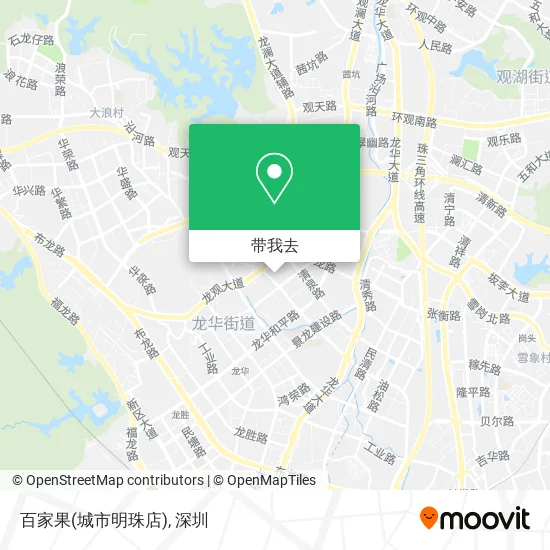 百家果(城市明珠店)地图